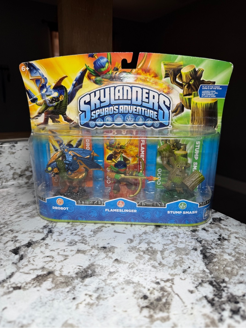 Skylanders Spyro's Adventure Sealed 3-Pack Drobot Flameslinger 2011